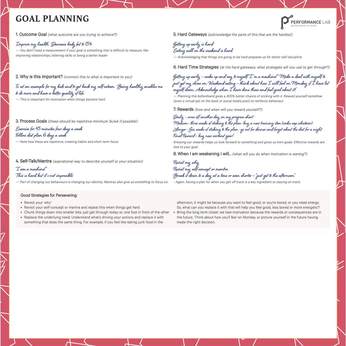 Goal Planning Template