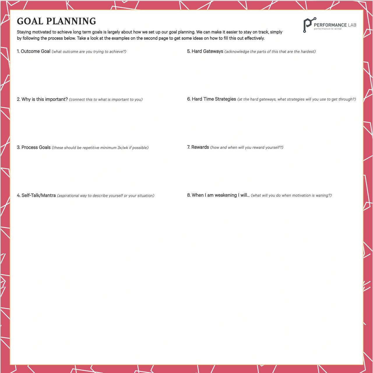 Goal Planning Template